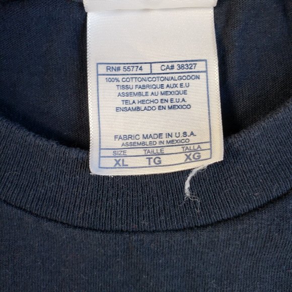 AAA Alstyle Apparel Activewear Mens T Shirt Size XLarge Blue Newport Beach Ca - Picture 7 of 10